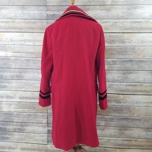 Zara | Jackets & Coats | Nwt Zara Man Red Long Military Wool Coat ...